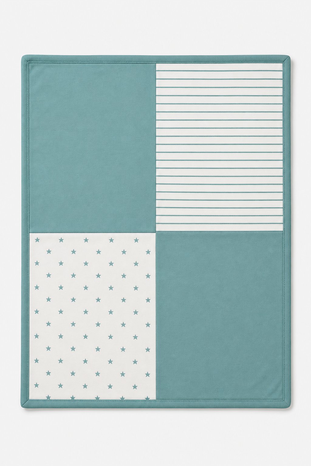 Dusty Teal Color-Block Wearable Blanket