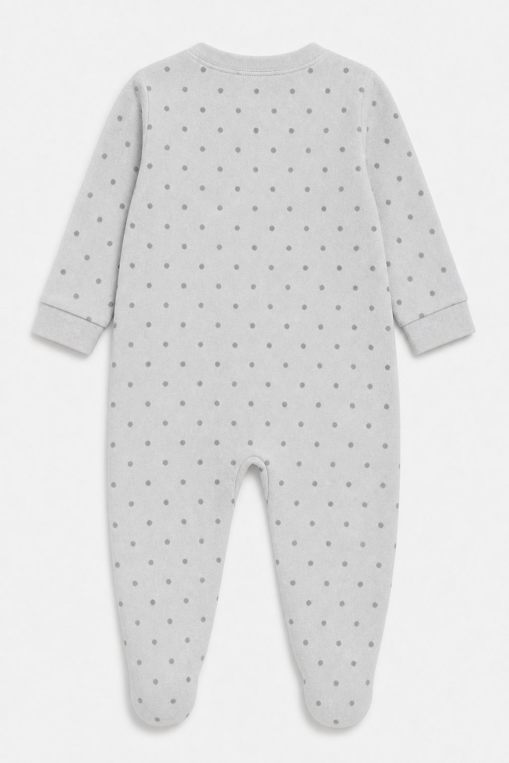 Light Grey Polka Dot Zip-Front Sleeper view 2