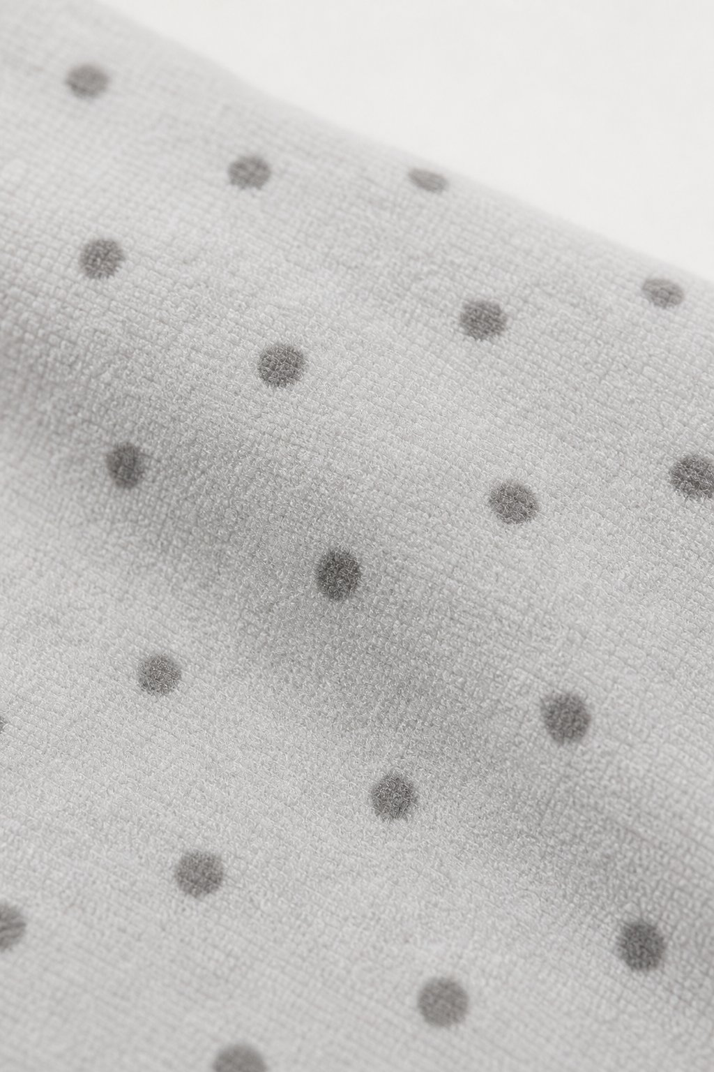 Light Grey Polka Dot Zip-Front Sleeper view 3