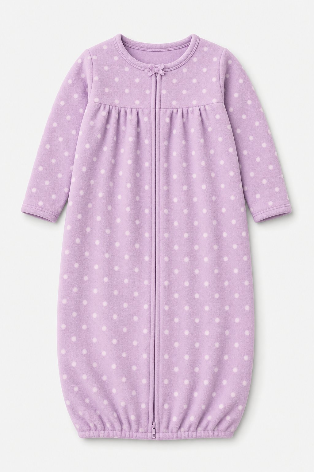 Lilac Polka Dot Convertible Sleep Gown