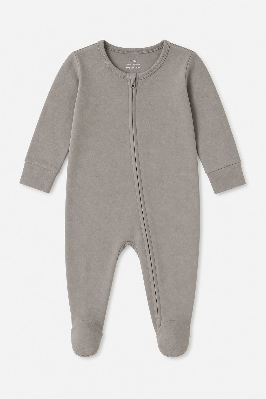 Stone Grey 2-Piece Loose-Fit Pajamas