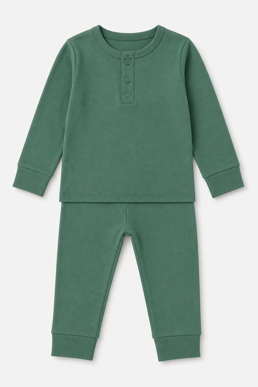 Spruce Green 2-Piece Snug-Fit Pajamas