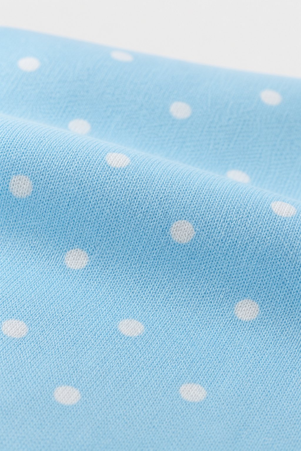 Sky Blue Polka Dot 2-Piece Snug-Fit Pajamas view 3