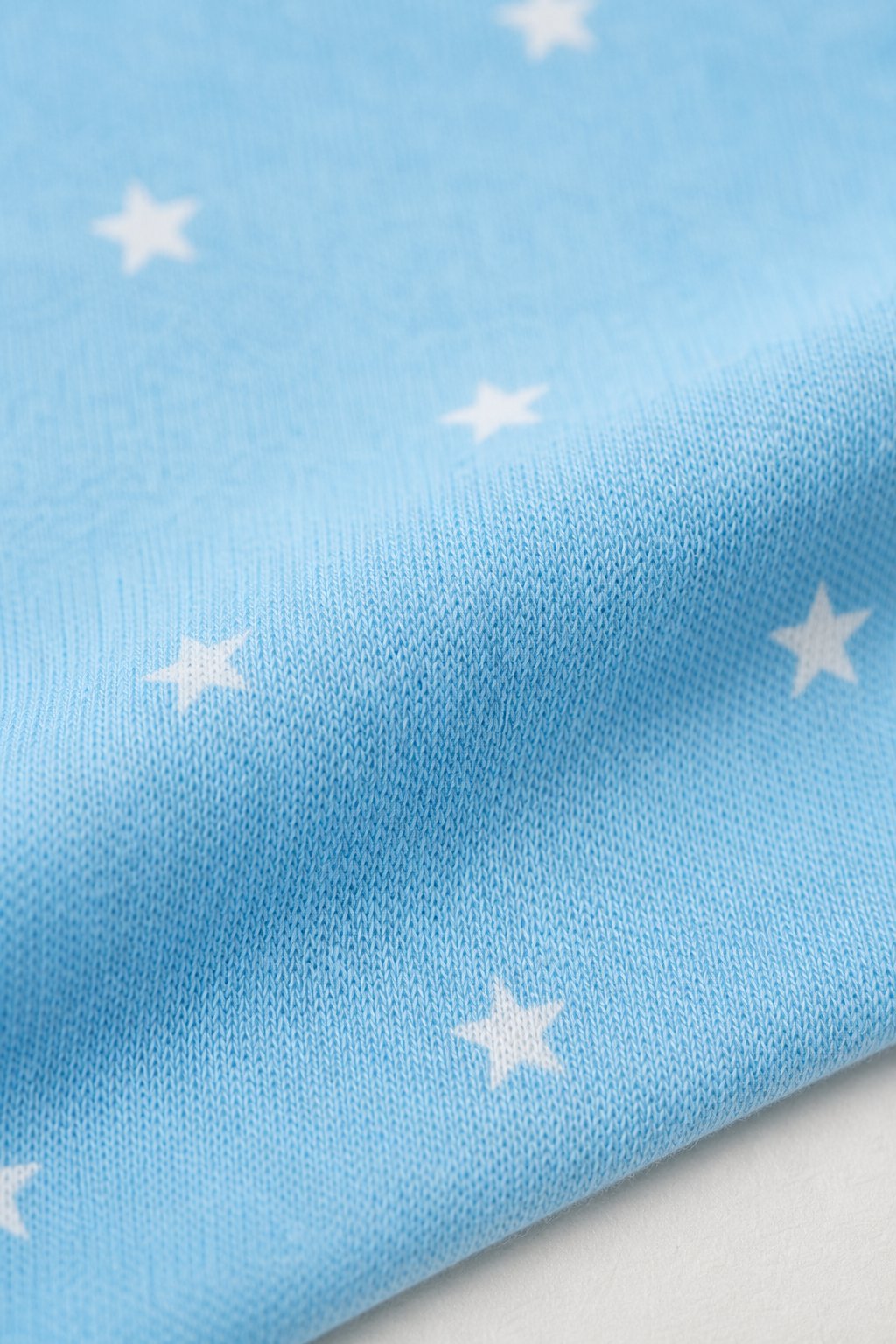 Sky Blue Star Print 2-Piece Snug-Fit Pajamas view 3