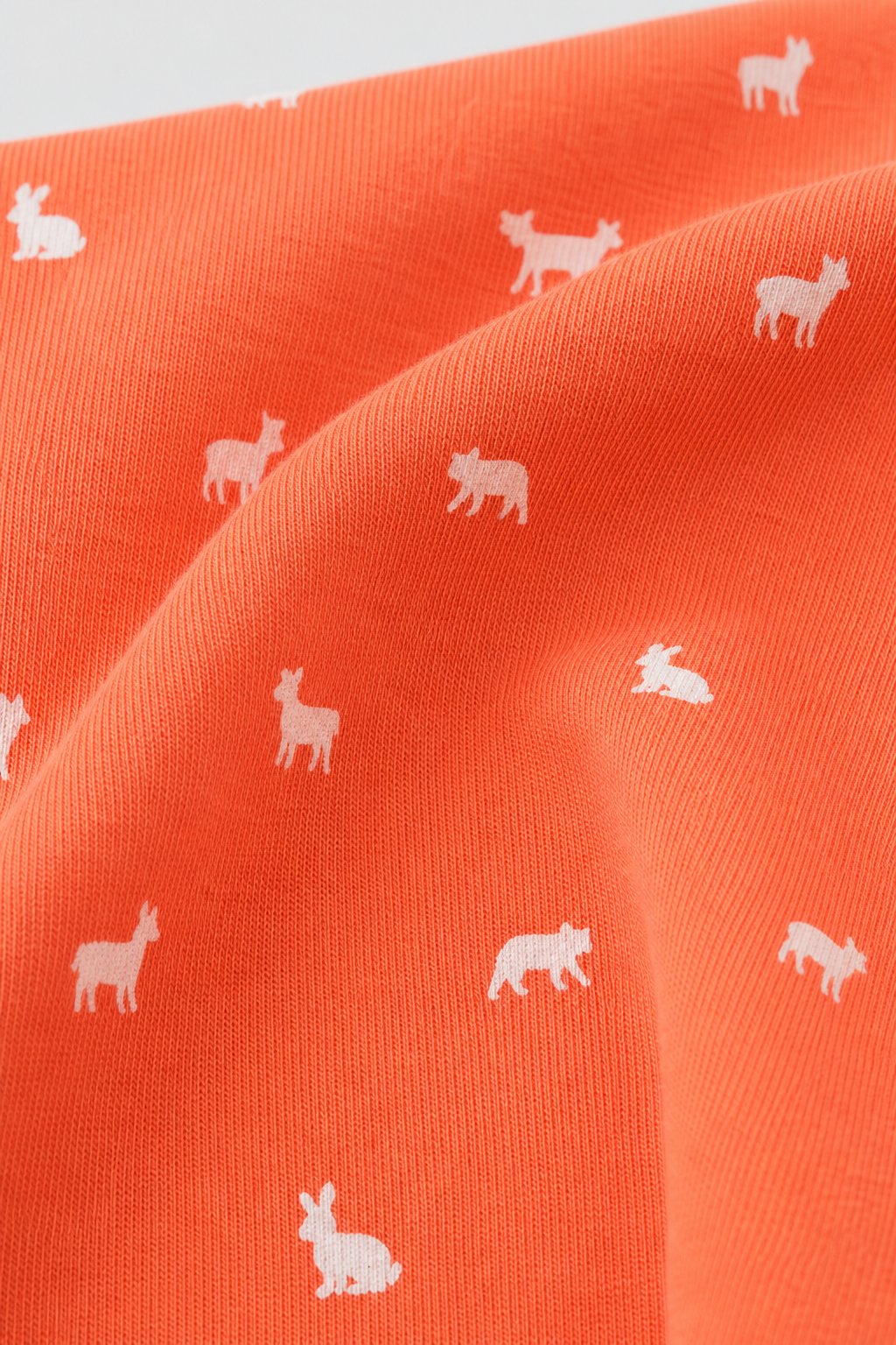 Coral Animal Print 2-Piece Snug-Fit Pajamas view 3