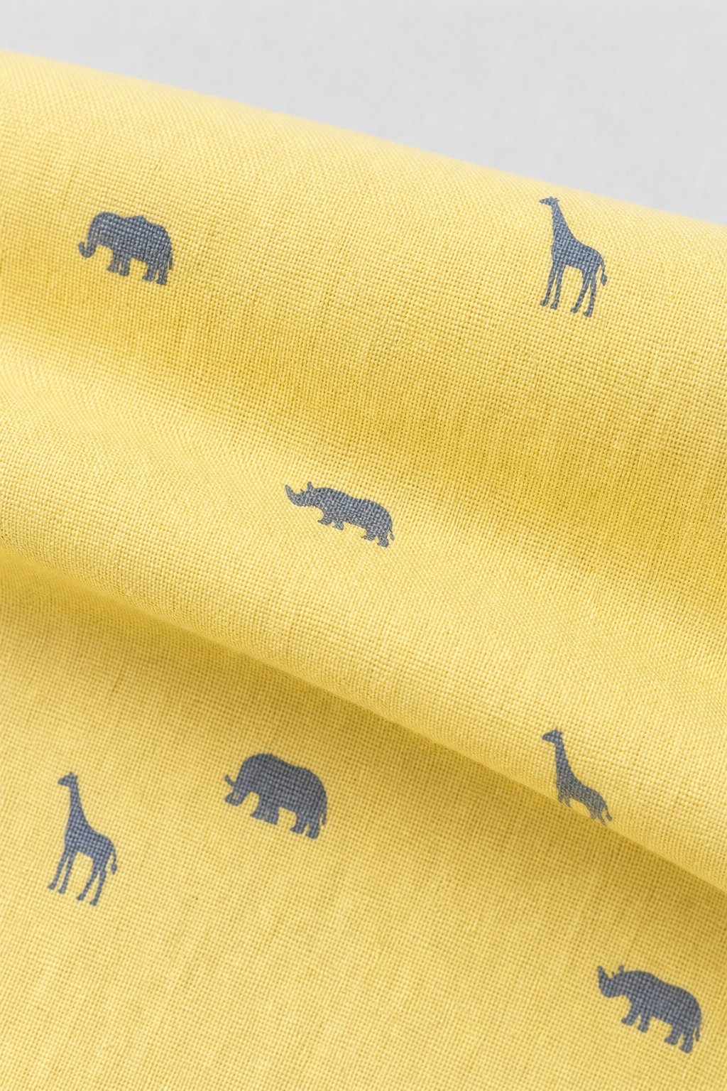 Butter Yellow Animal Print Swim Trunks view 3