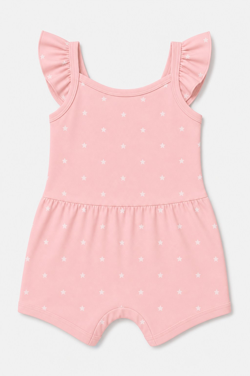 Ballet Pink Star Print Swim Romper view 2