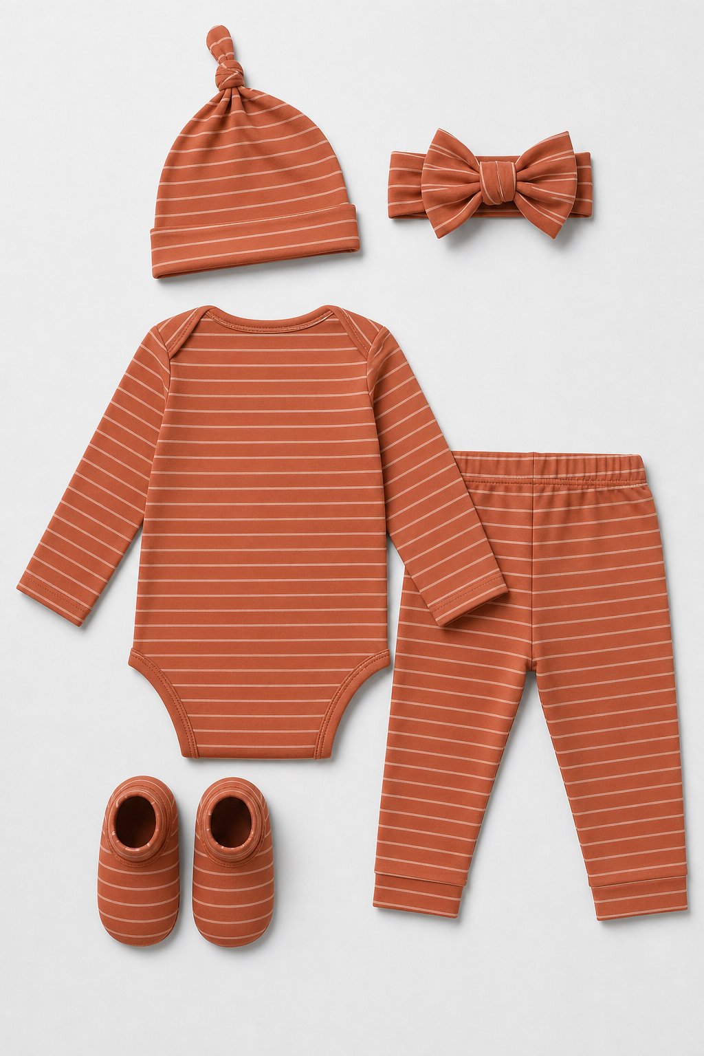 Clay Thin Stripes Rash Guard Set view 2