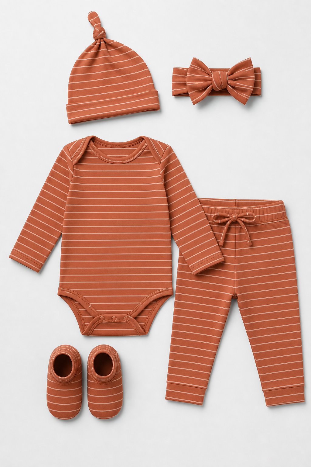 Clay Thin Stripes Rash Guard Set