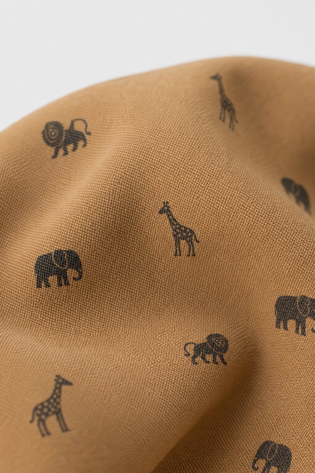 Camel Safari Animal Print Swim Trunks view 3