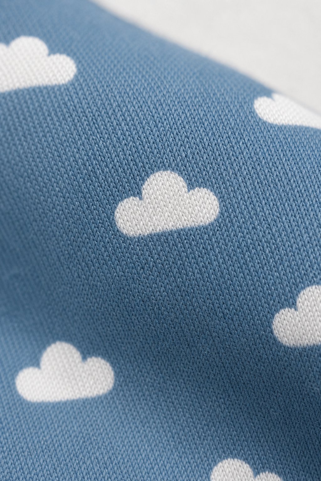 Denim Blue Cloud Print Swim Romper view 3