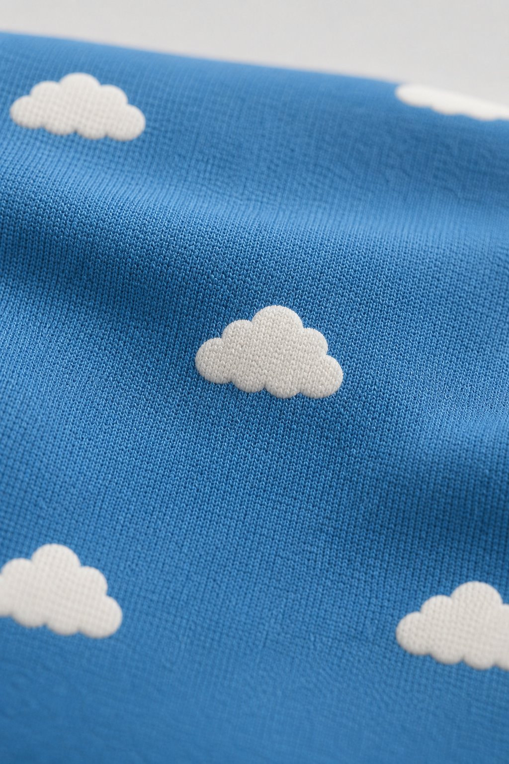 Steel Blue Cloud Print One-Piece Swimsuit view 3