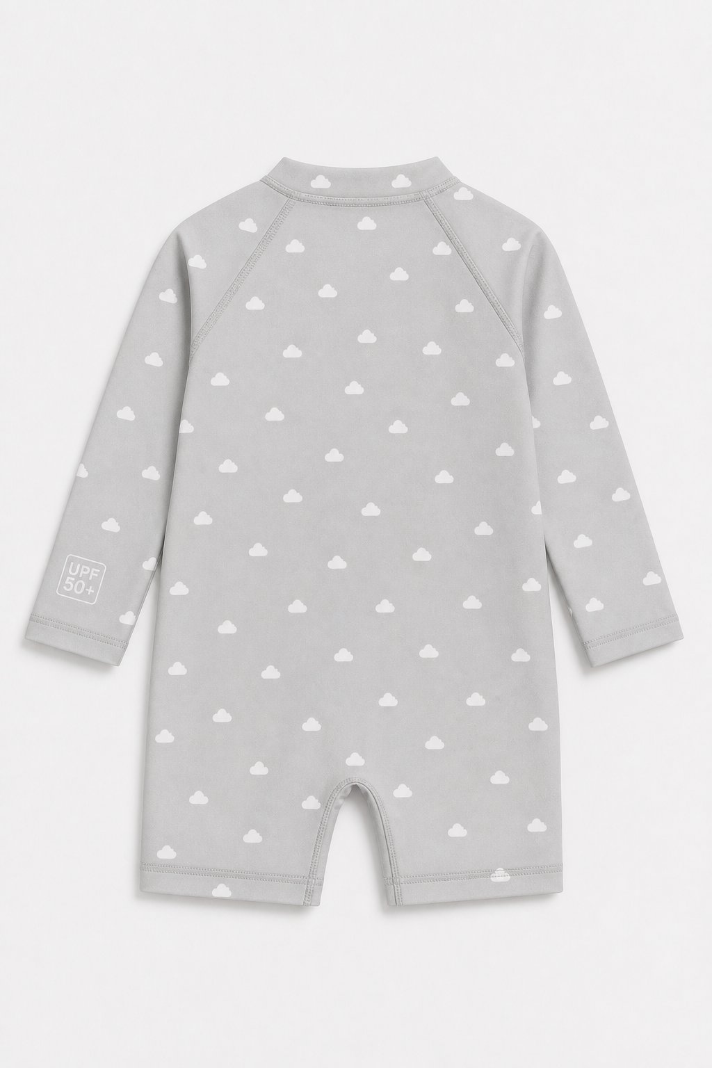 Heather Grey Cloud Print Uv Sun Suit view 2
