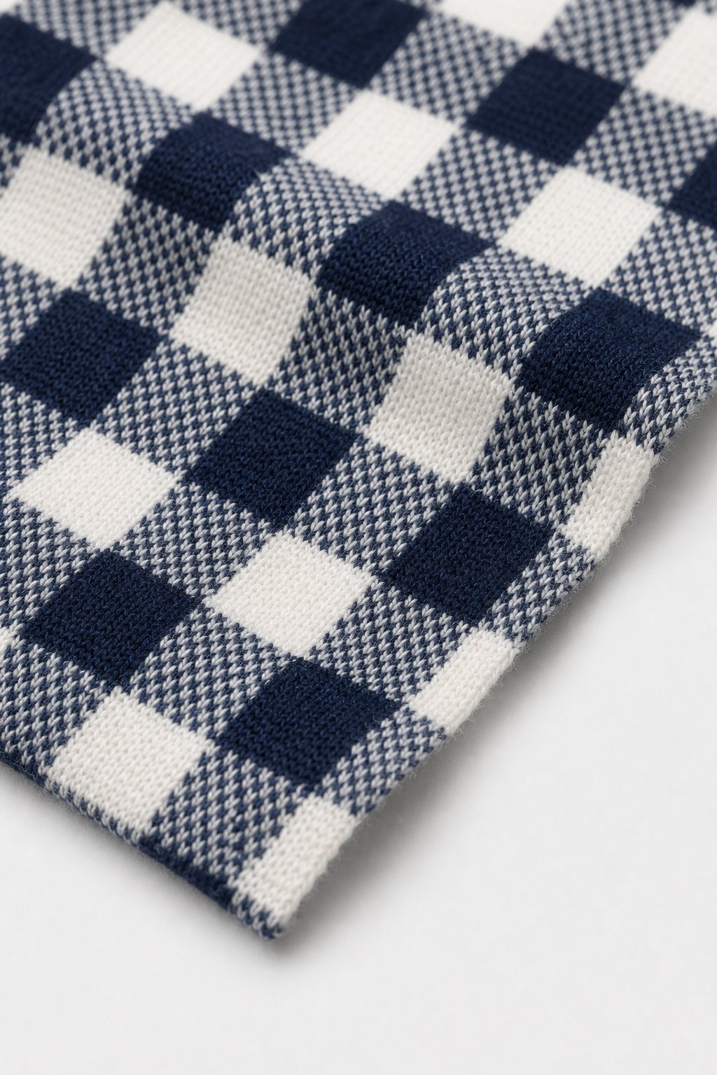 Navy Gingham Check Cardigan view 3