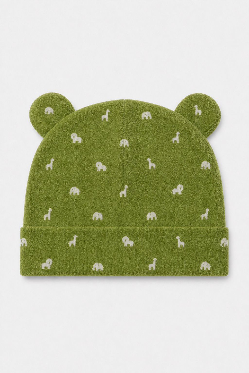 Olive Green Animal Print Sun Hat view 2