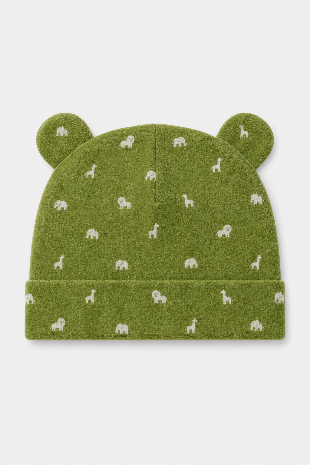 Olive Green Animal Print Sun Hat