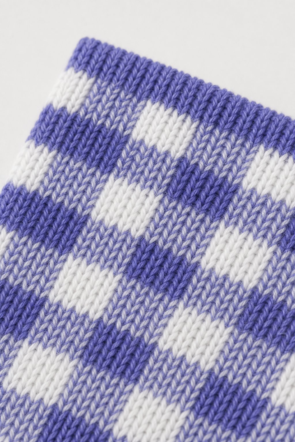 Slate Blue Gingham Check Socks 3-Pack view 3