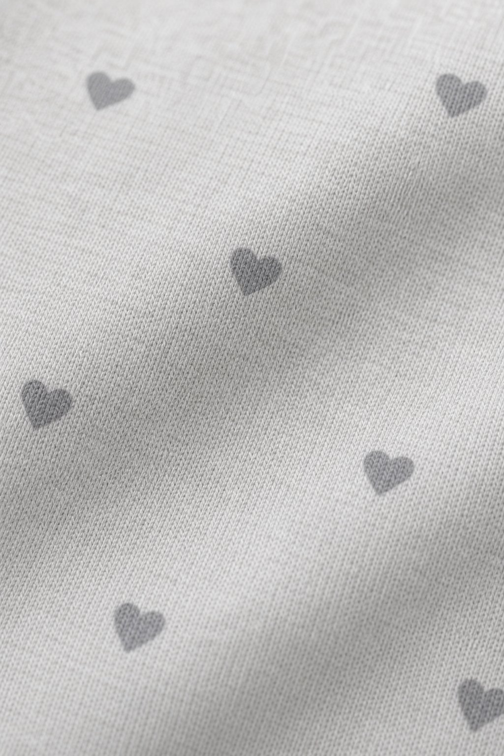 Light Grey Heart Print Bib Set view 3