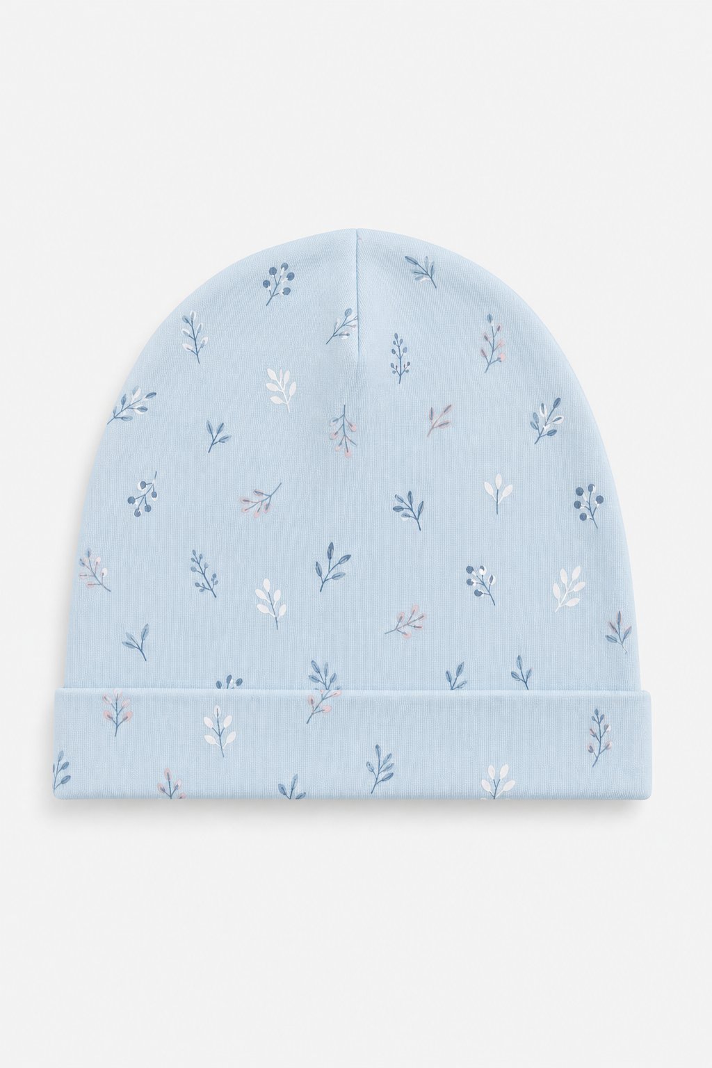 Powder Blue Botanical Print Sun Hat view 2