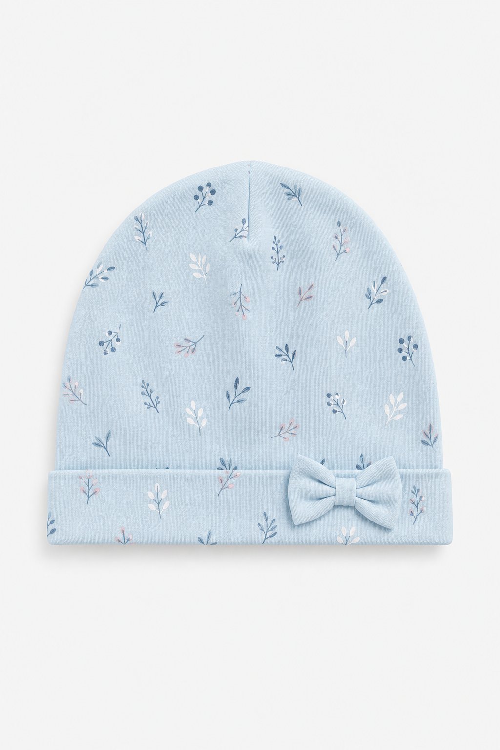 Powder Blue Botanical Print Sun Hat