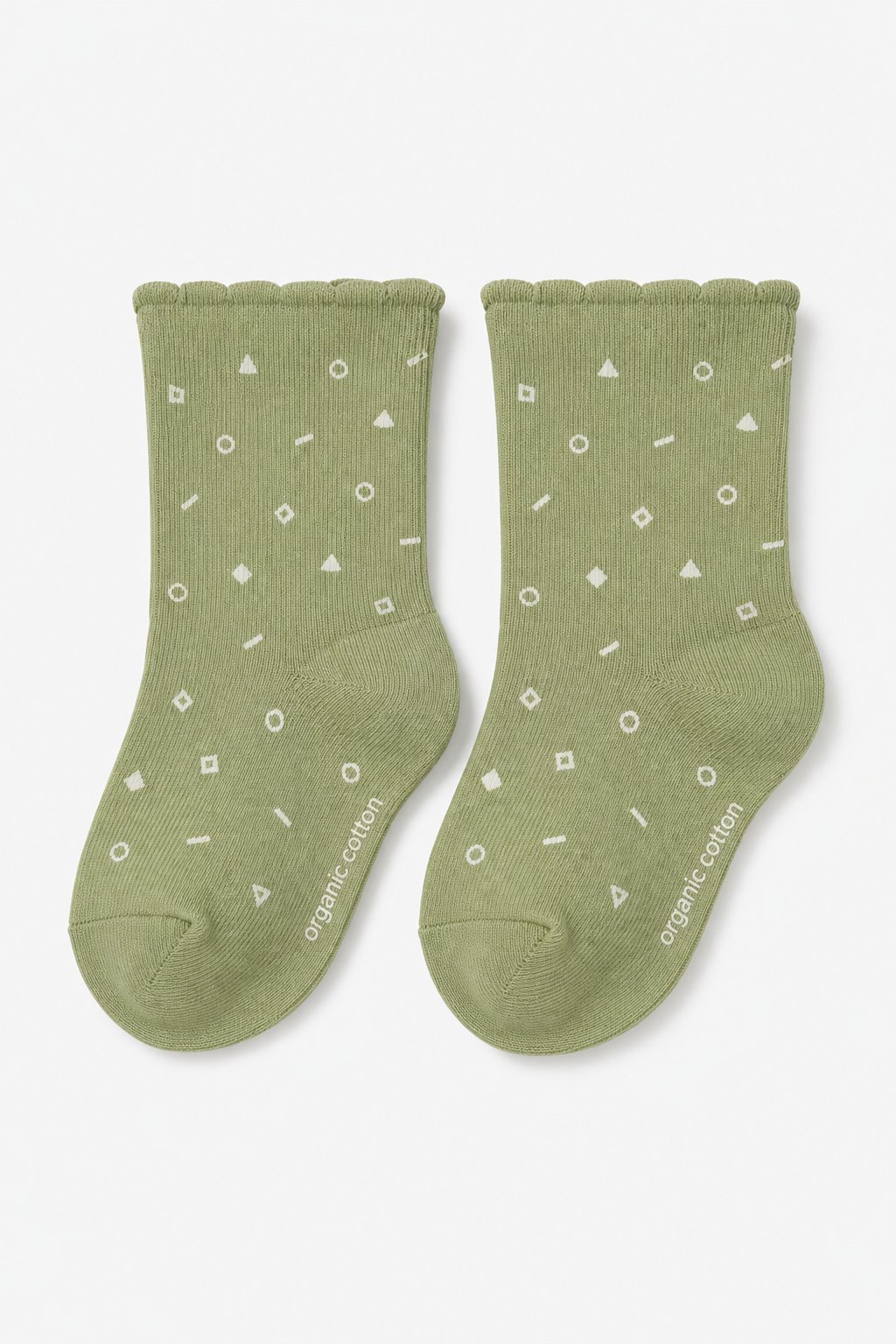 Sage Green Abstract Geometric Socks 3-Pack