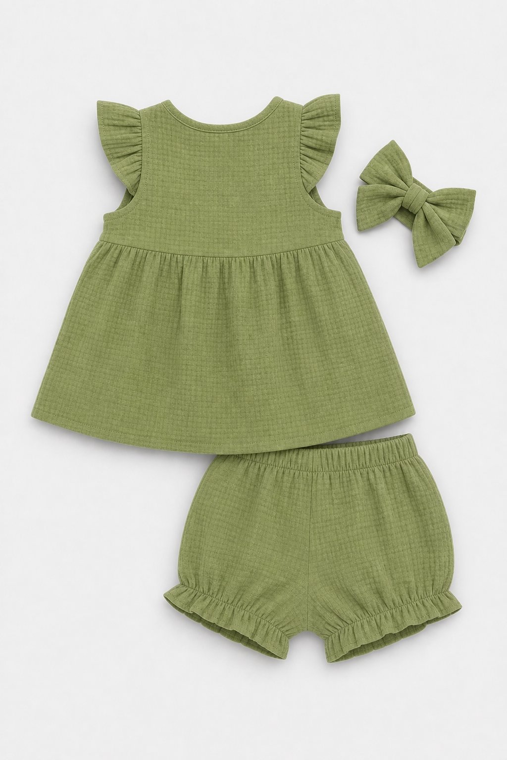 Sage Green Burp Cloth Set view 2