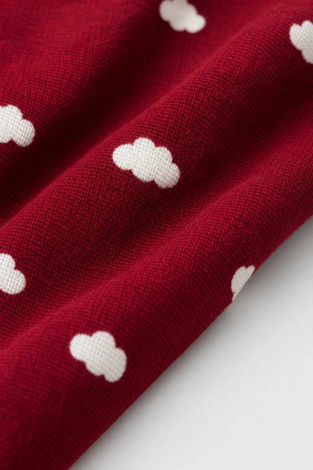 Burgundy Cloud Print Booties view 3