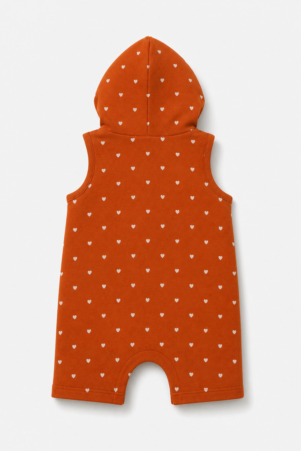 Rust Heart Print Summer Sunsuit view 2