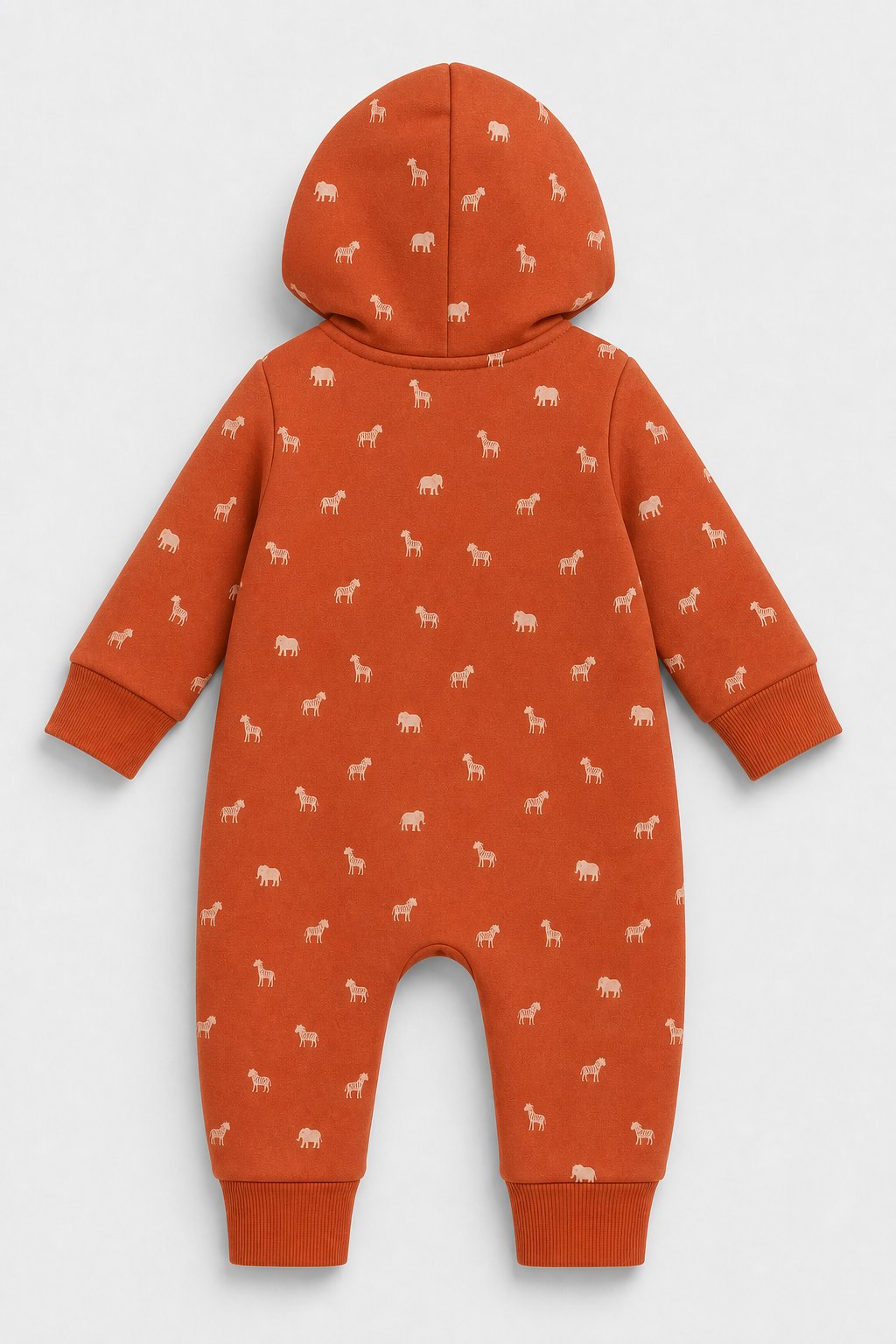 Terracotta Animal Print Holiday Romper view 2