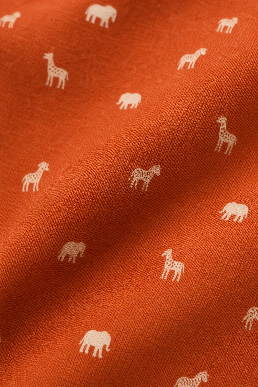 Terracotta Animal Print Holiday Romper view 3