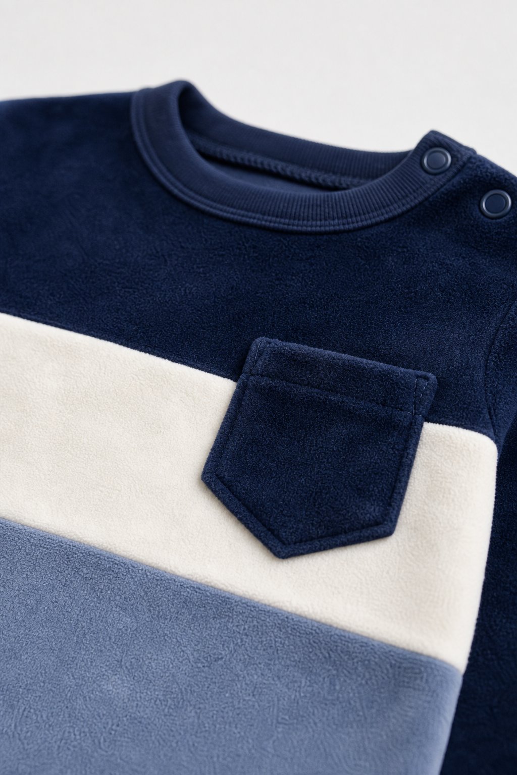 Navy Color-Block Halloween Costume Bodysuit view 3