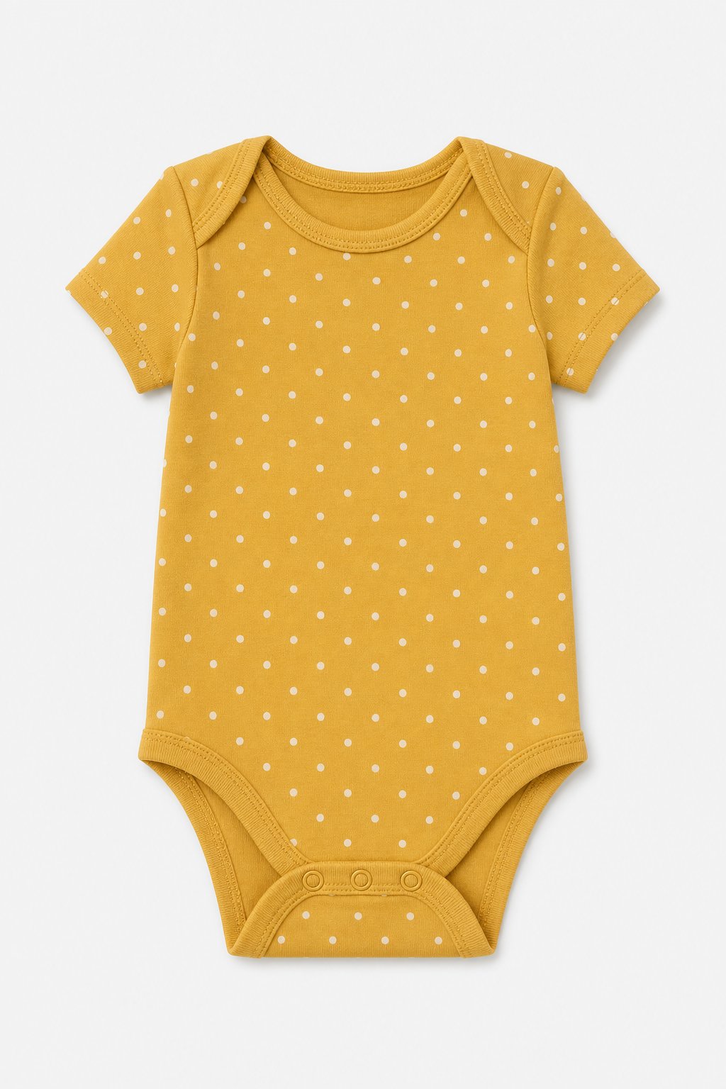 Warm Mustard Polka Dot Valentine Bodysuit