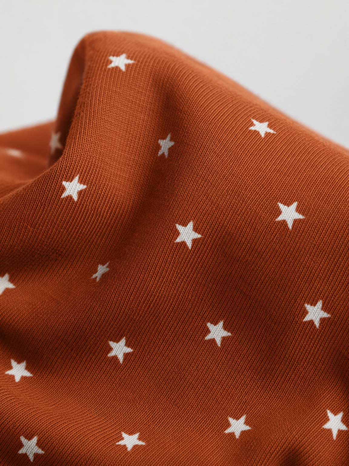 Rust Star Print Long-Sleeve Bodysuit view 3
