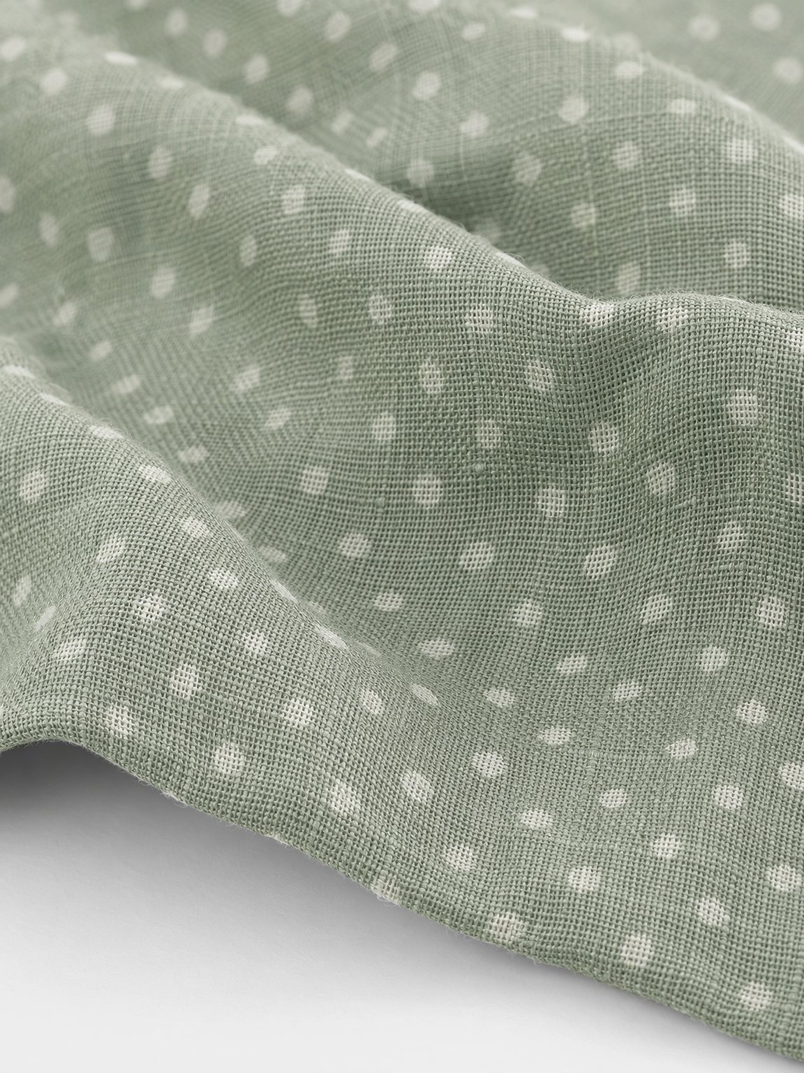 Eucalyptus Green Polka Dot Lap-Shoulder Bodysuit view 3