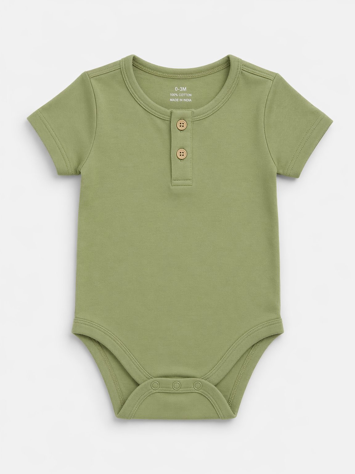 Sage Green Henley Bodysuit