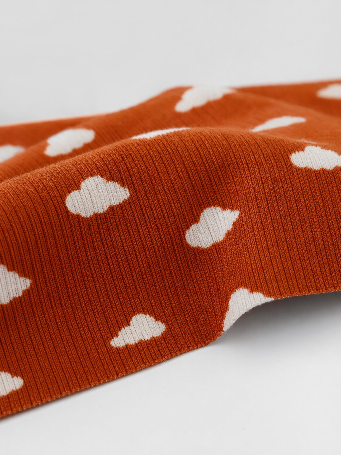 Rust Cloud Print Kimono Bodysuit view 3
