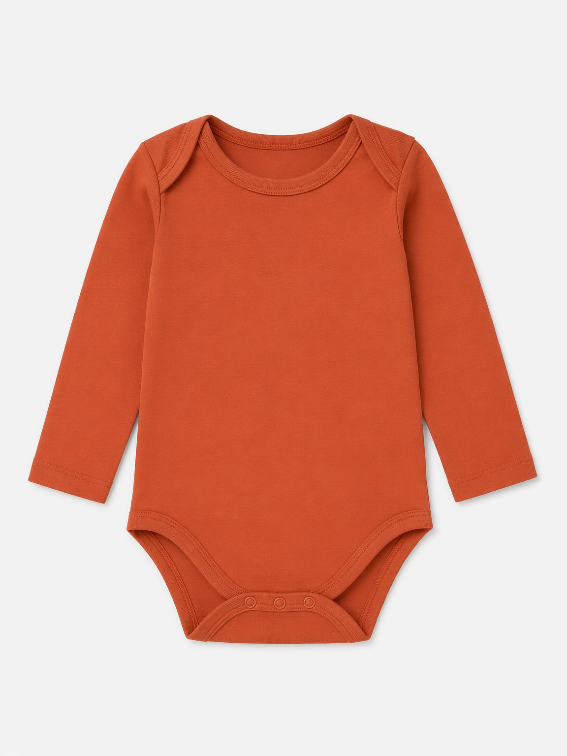 Terracotta Long-Sleeve Bodysuit