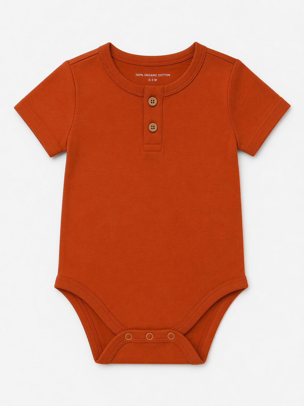 Rust Henley Bodysuit