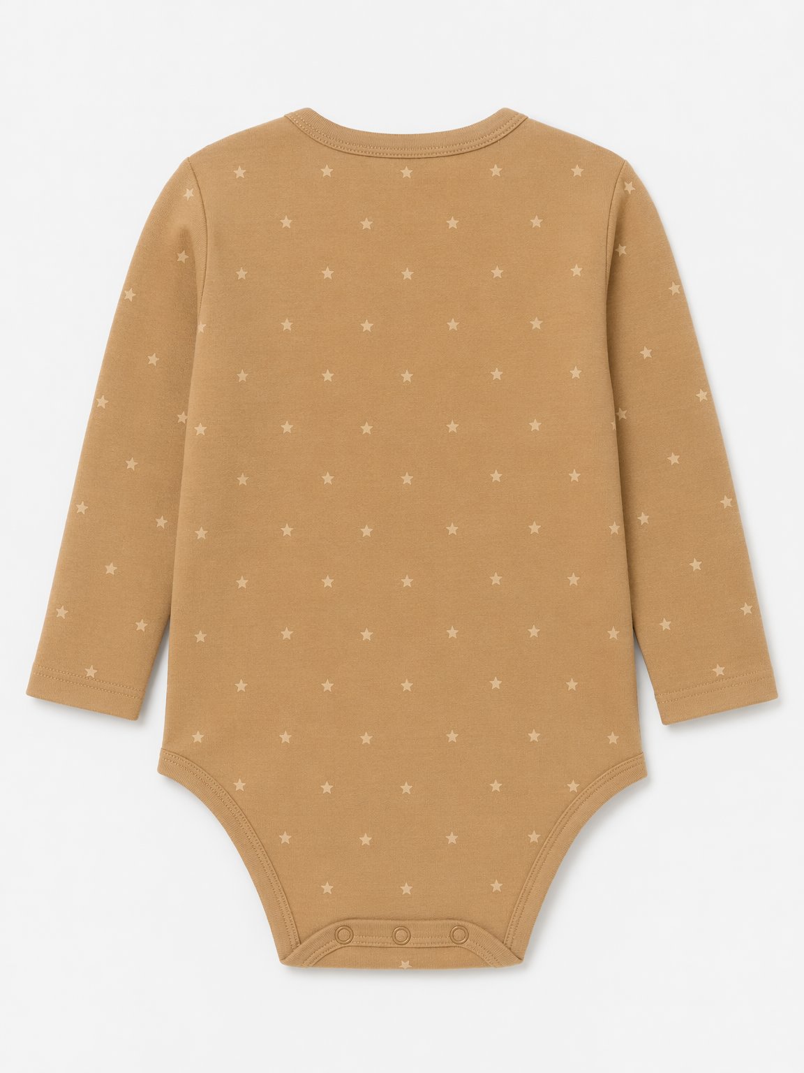Camel Star Print Side-Snap Bodysuit view 2