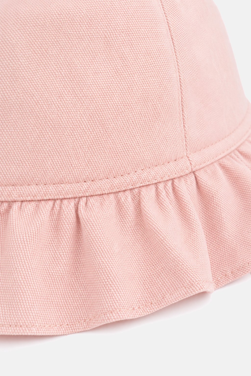 Blush Pink Ruffle Bucket Hat view 3