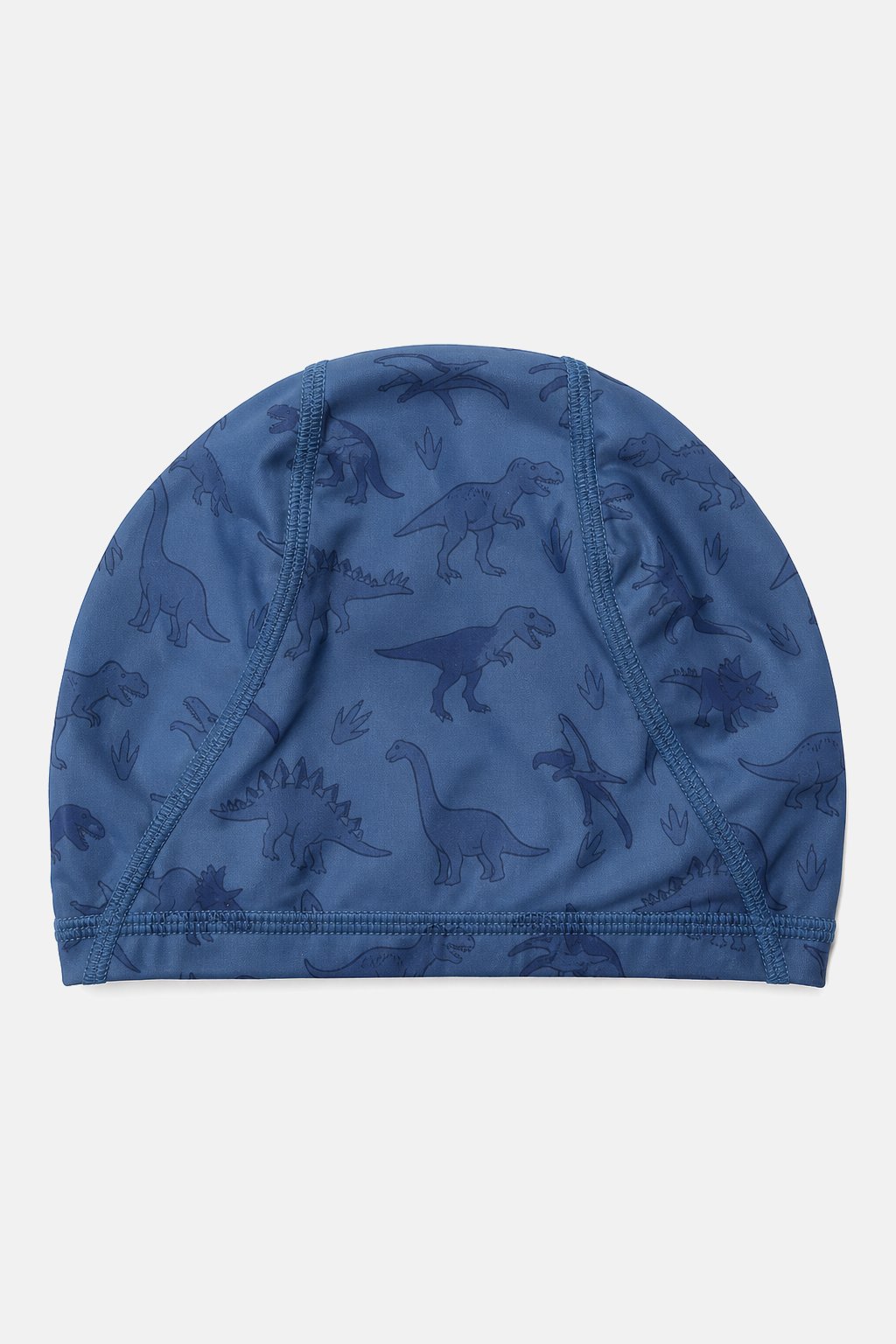 Steel Blue Swim Cap with Dinos