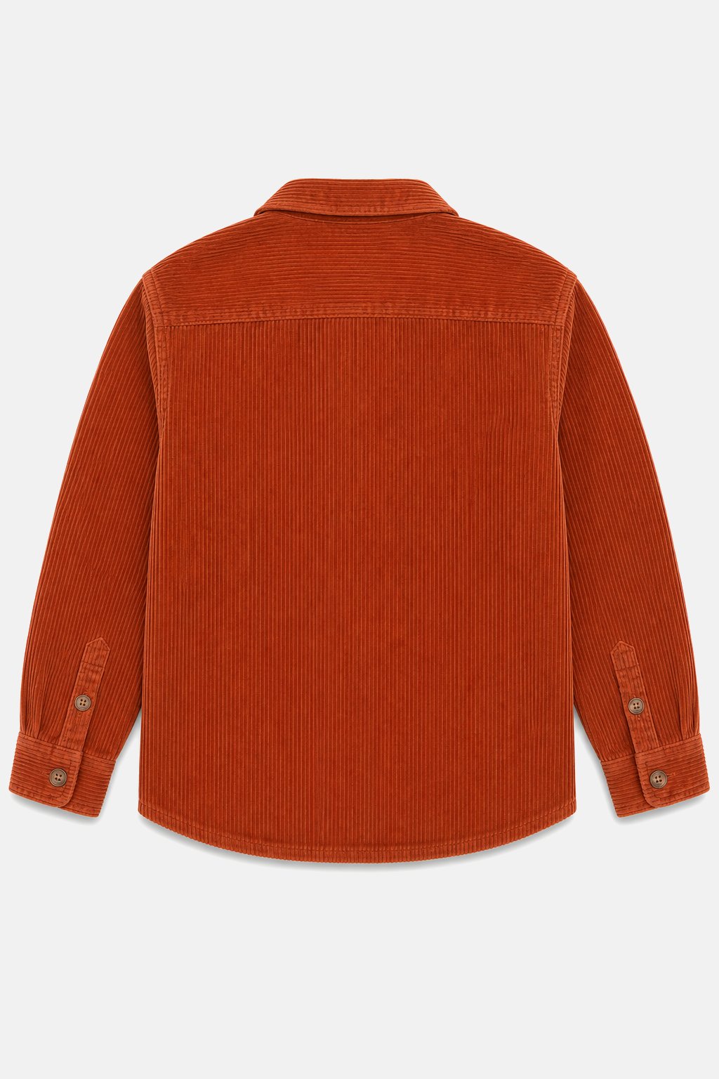 Rust Corduroy Button-Down Shirt view 2