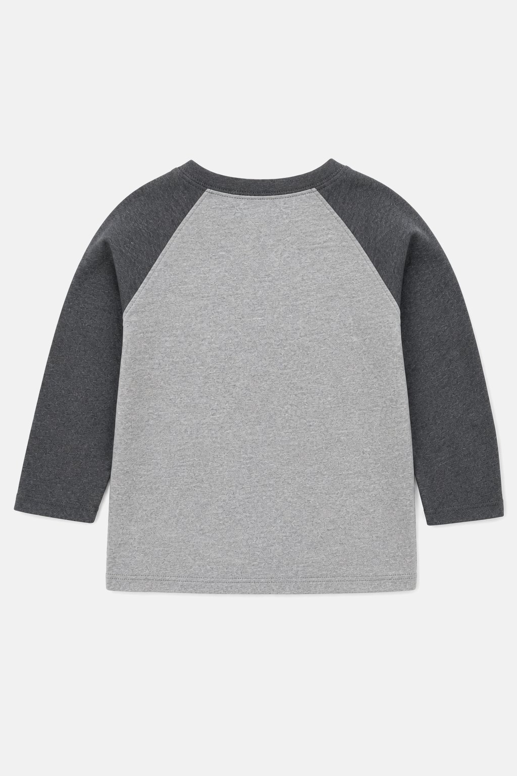 Heather Grey Raglan Baseball Tee view 2