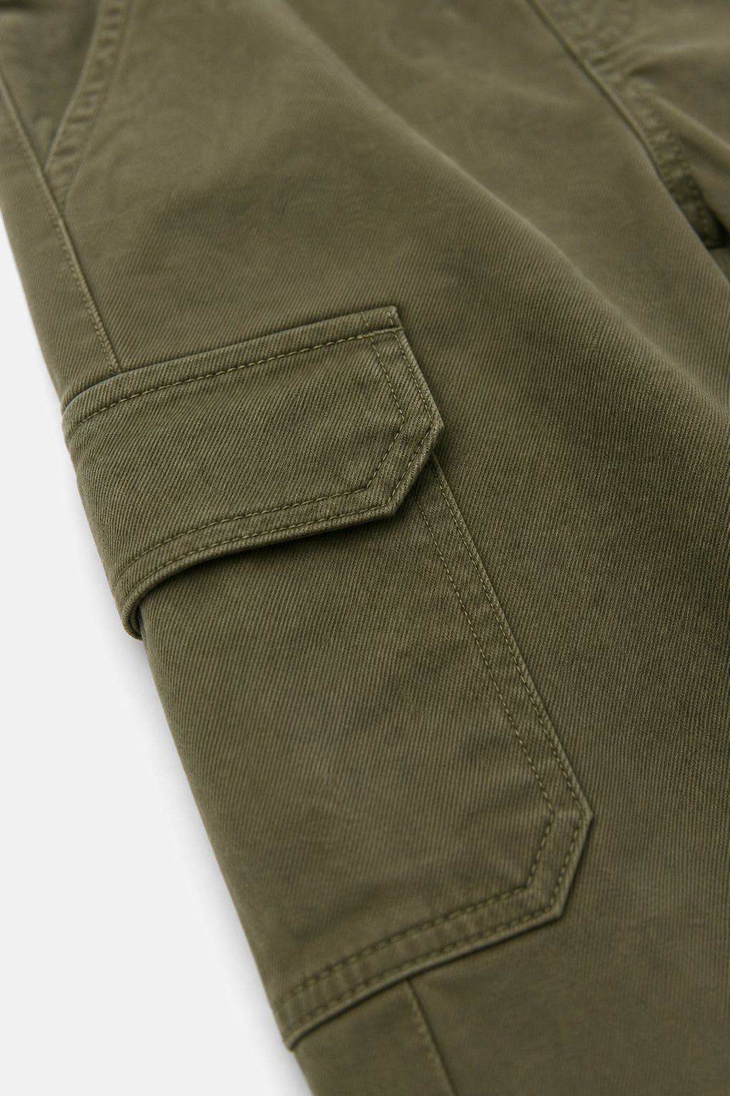Olive Green Cargo Joggers view 3