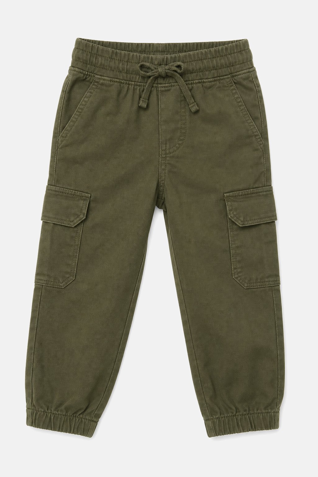 Olive Green Cargo Joggers