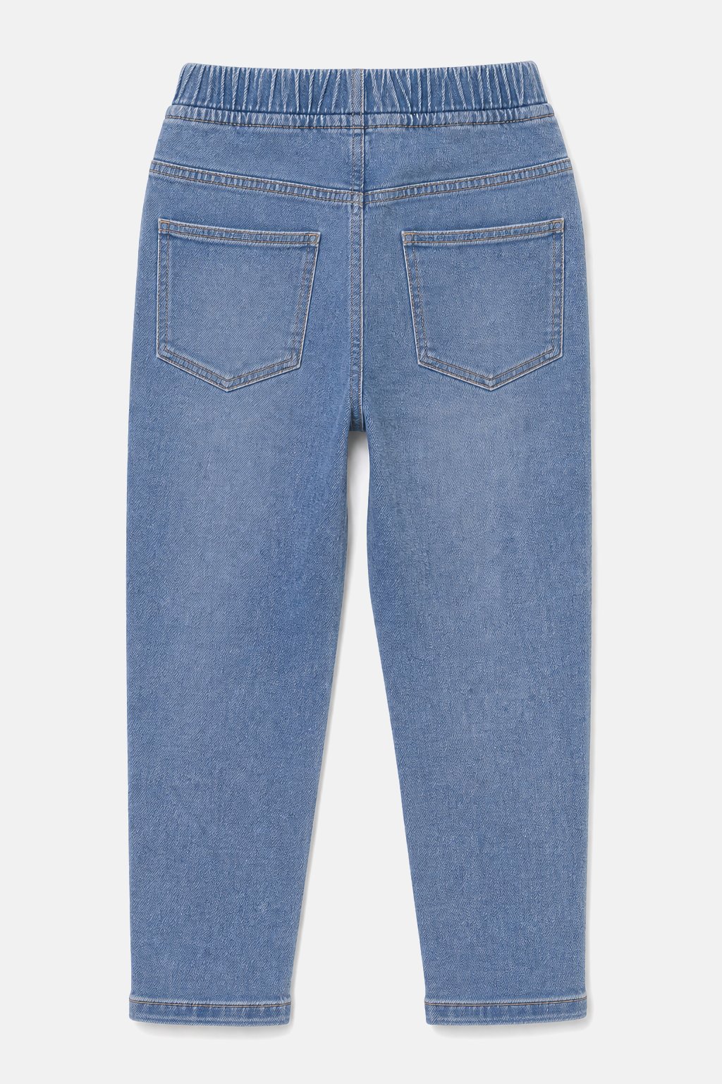 Faded Denim Blue Pull-On Jeans view 2