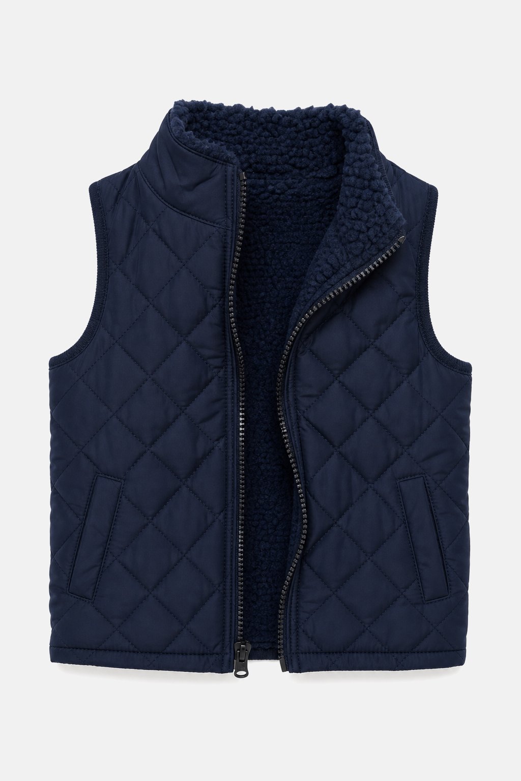 Navy Quilted Vest