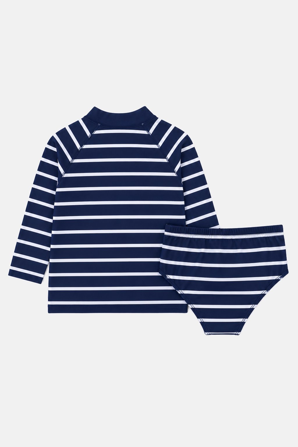 Navy Stripe Rash Guard Set view 2