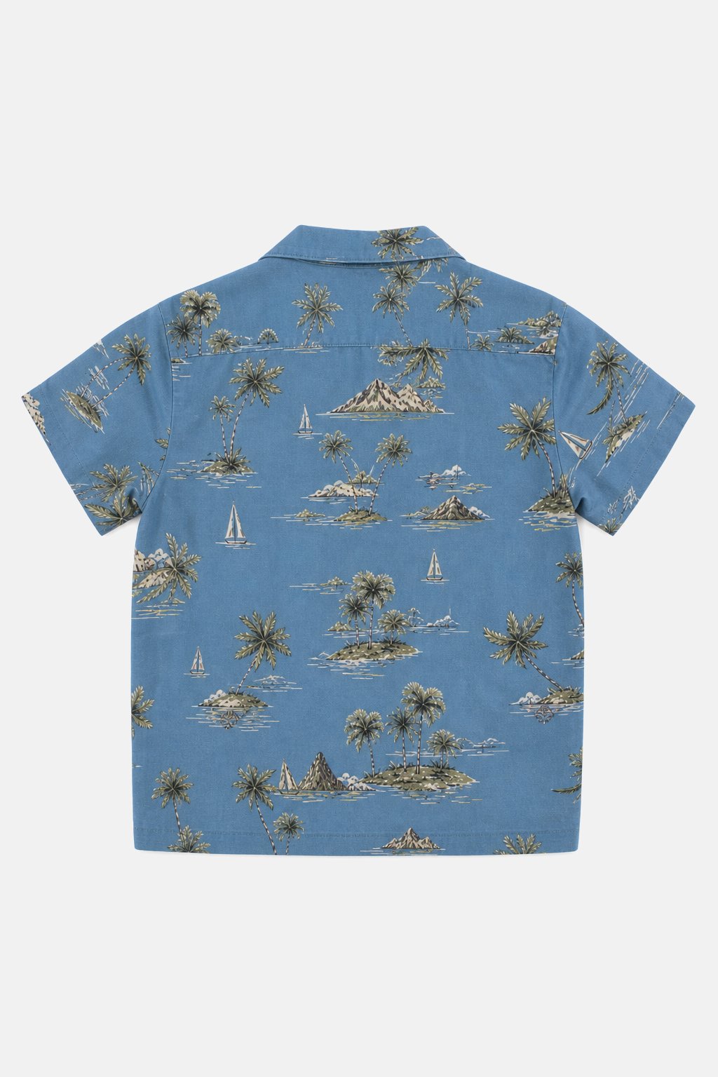 Steel Blue Camp Collar Shirt view 2