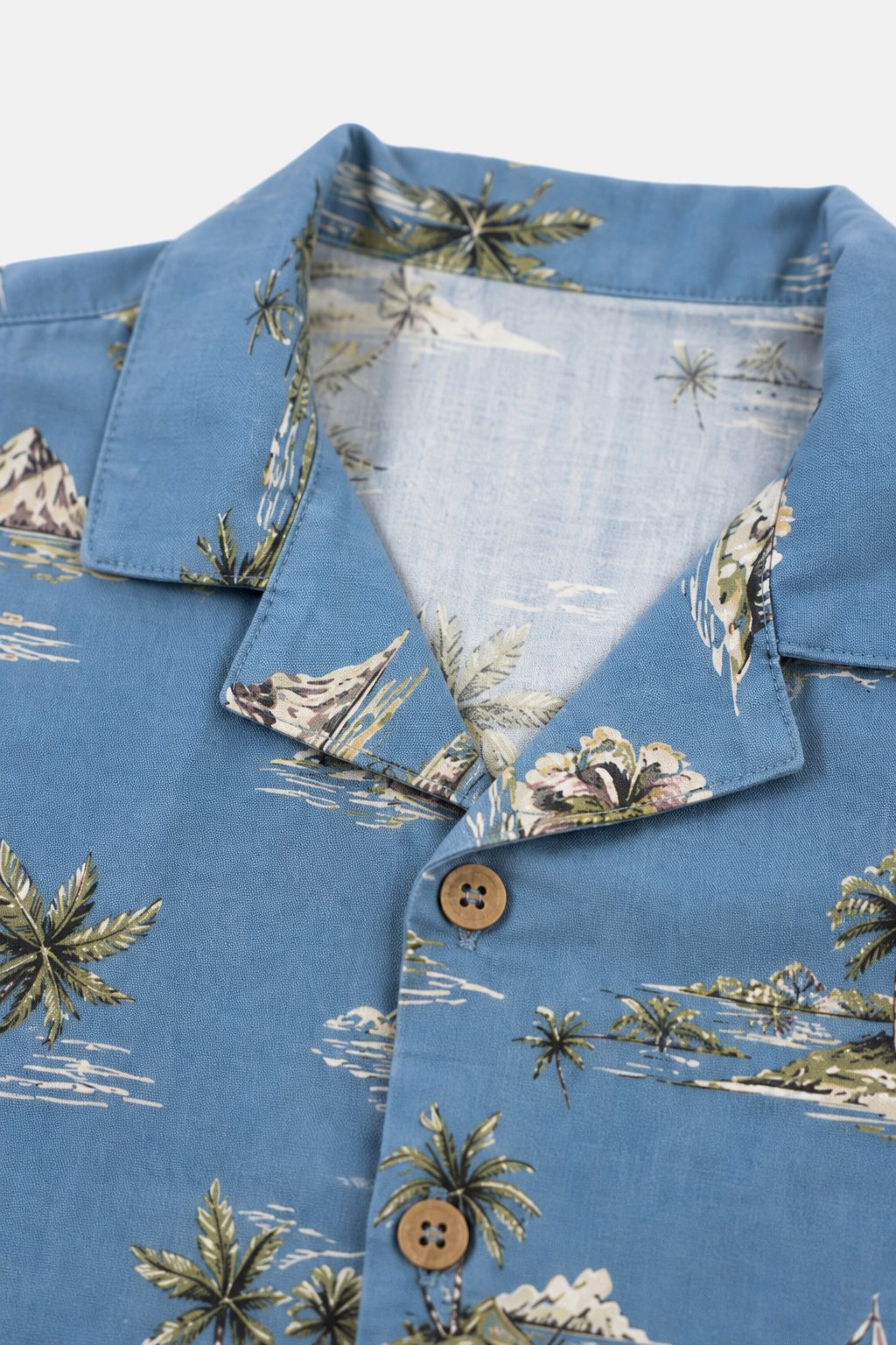 Steel Blue Camp Collar Shirt view 3
